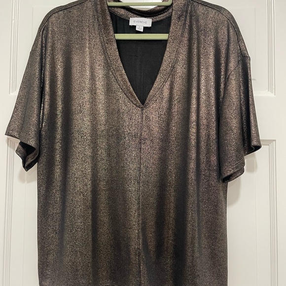 Evereve Callen Foil Tee Size L - Picture 2 of 2